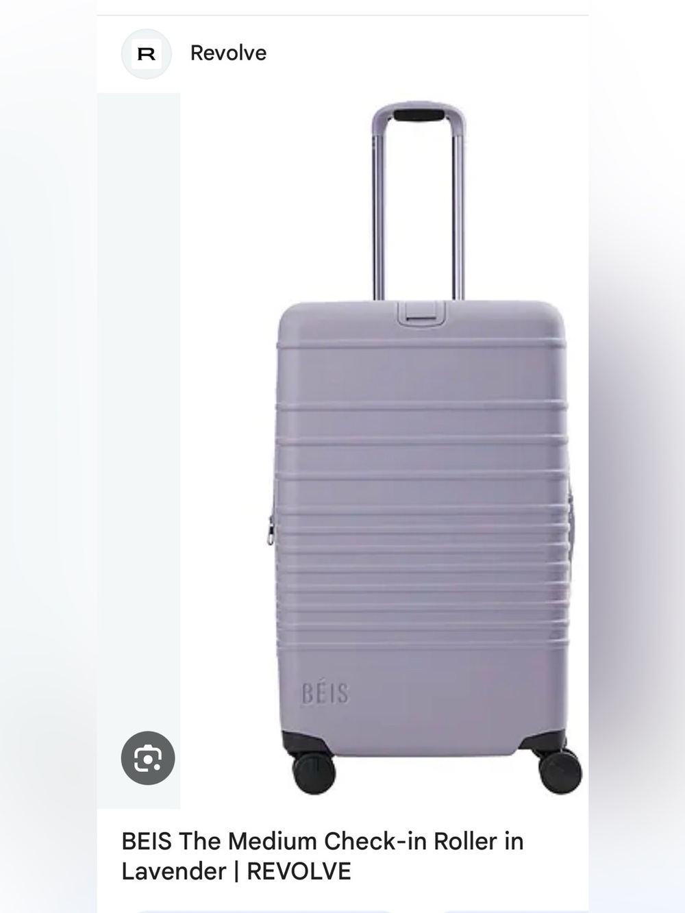 ISO - BEIS Lavender Medium Check-in Roller in Matte - Don’t buy!